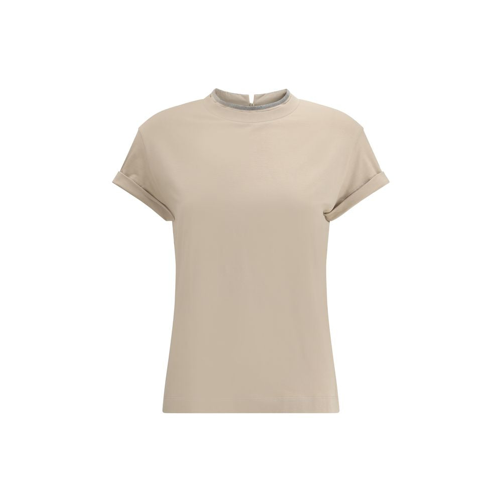 T-shirt Brunello Cucinelli regular bleu