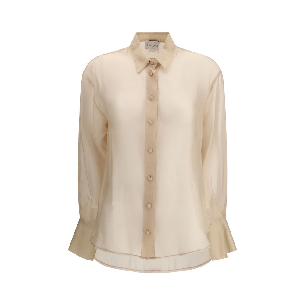 Chemisier forte_forte Organza blanc