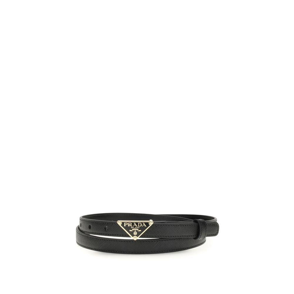 Ceinture Prada Saffiano noire