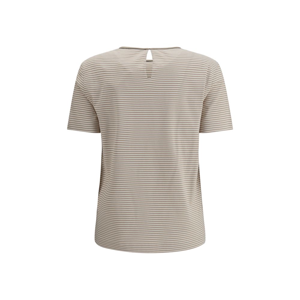T-Shirt Brunello Cucinelli rayé multicolore