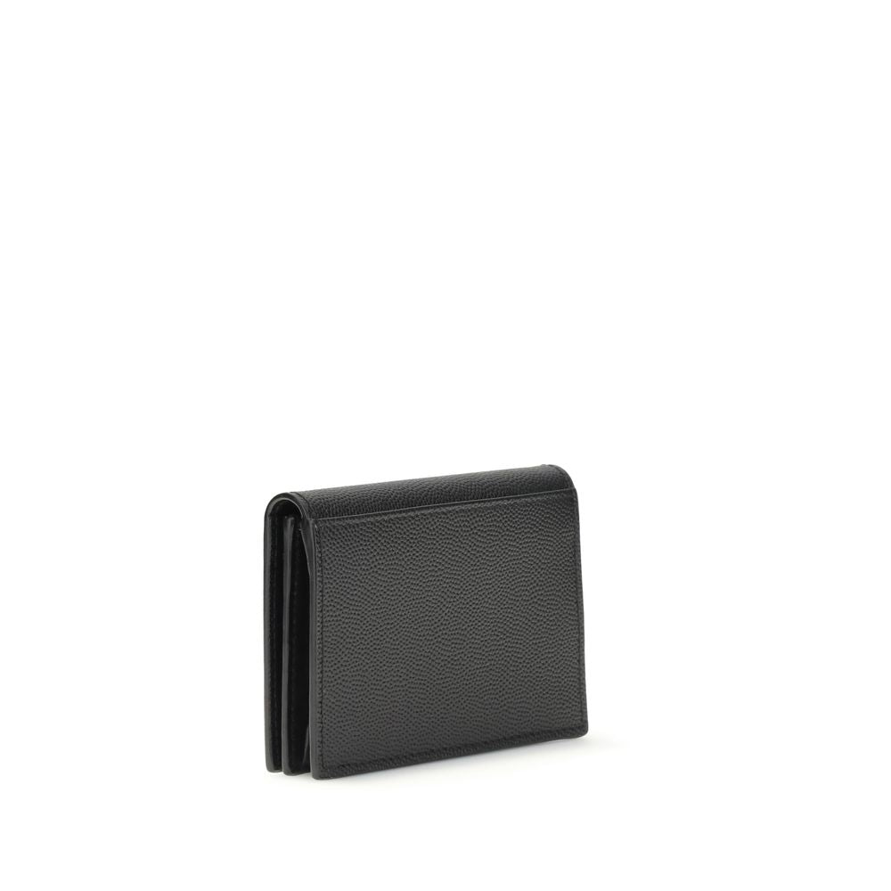 Porte-cartes Saint Laurent grain de poudre noir