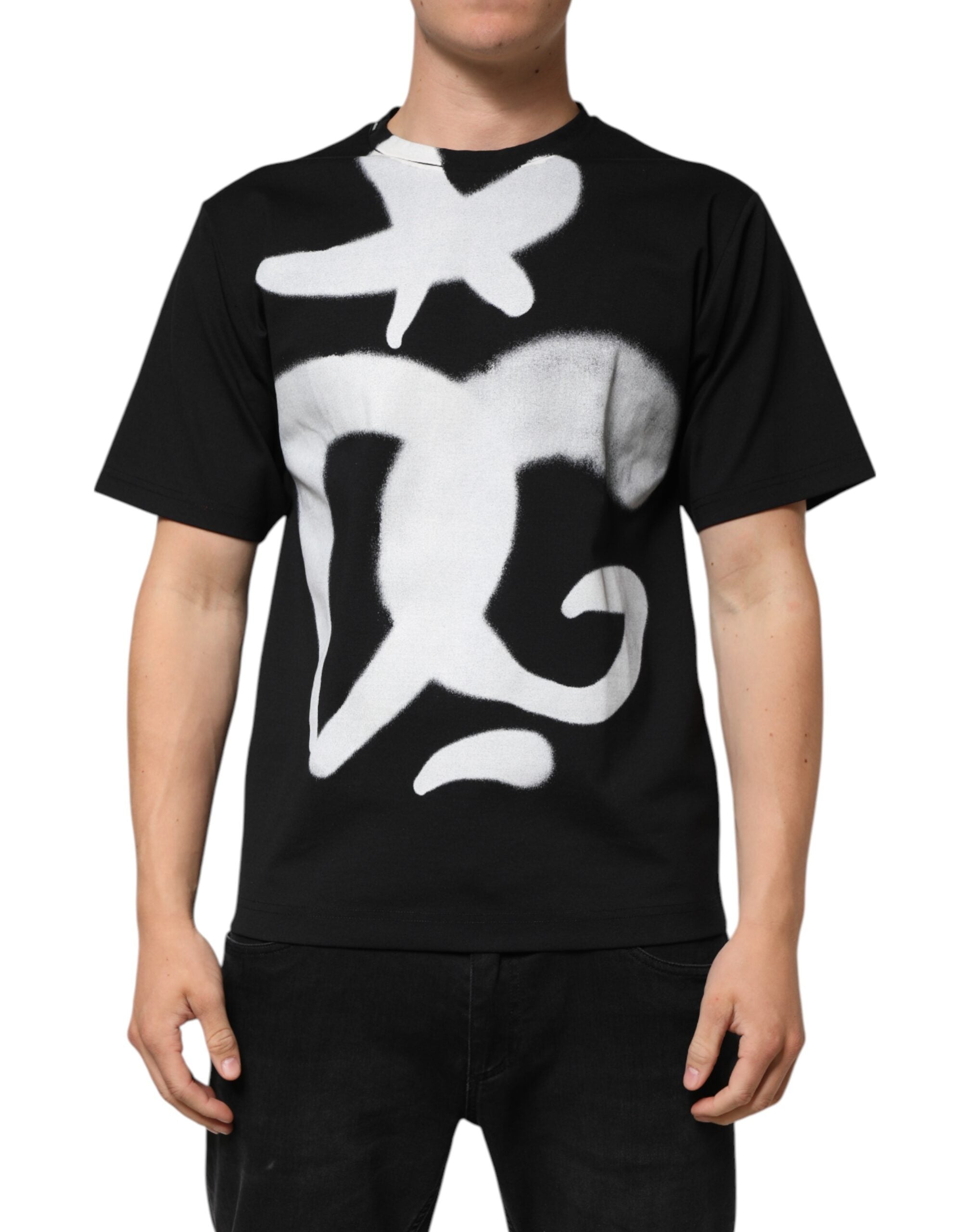 T-shirt Dolce & Gabbana Graffiti noir