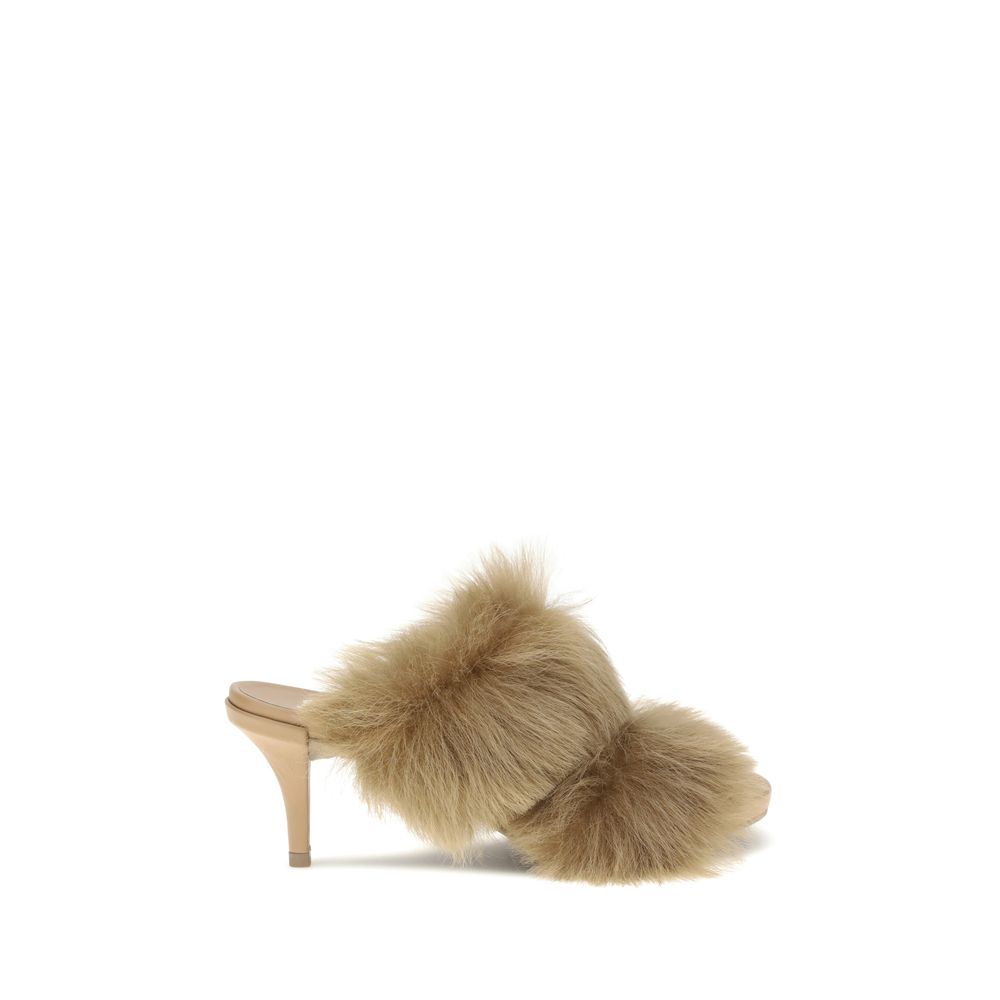 Sandales Pedro Garcia à talons fourrées
