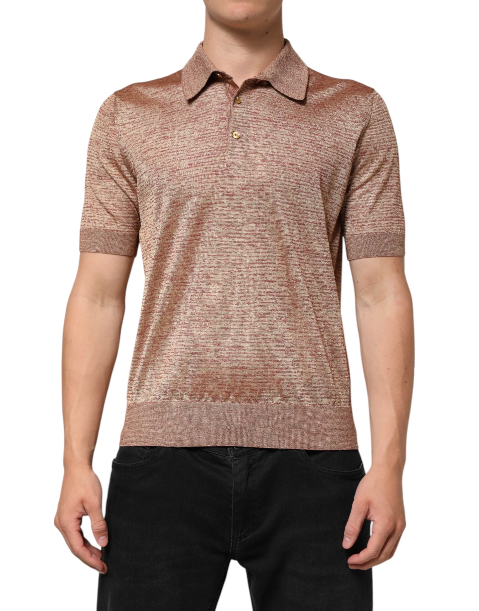Polo Dolce & Gabbana court brun