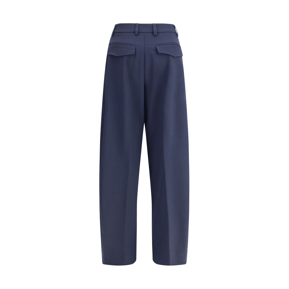 Pantalon The Latest wide leg bleu