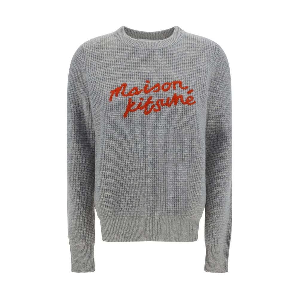 Pull Maison Kitsuné gris chiné