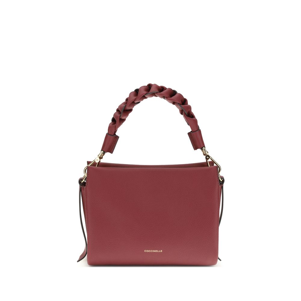 Sac Coccinelle Boheme en cuir grenat