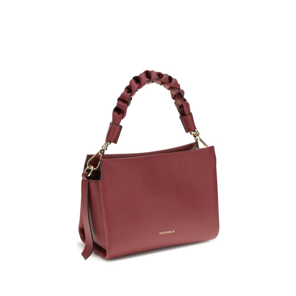 Sac Coccinelle Boheme en cuir grenat