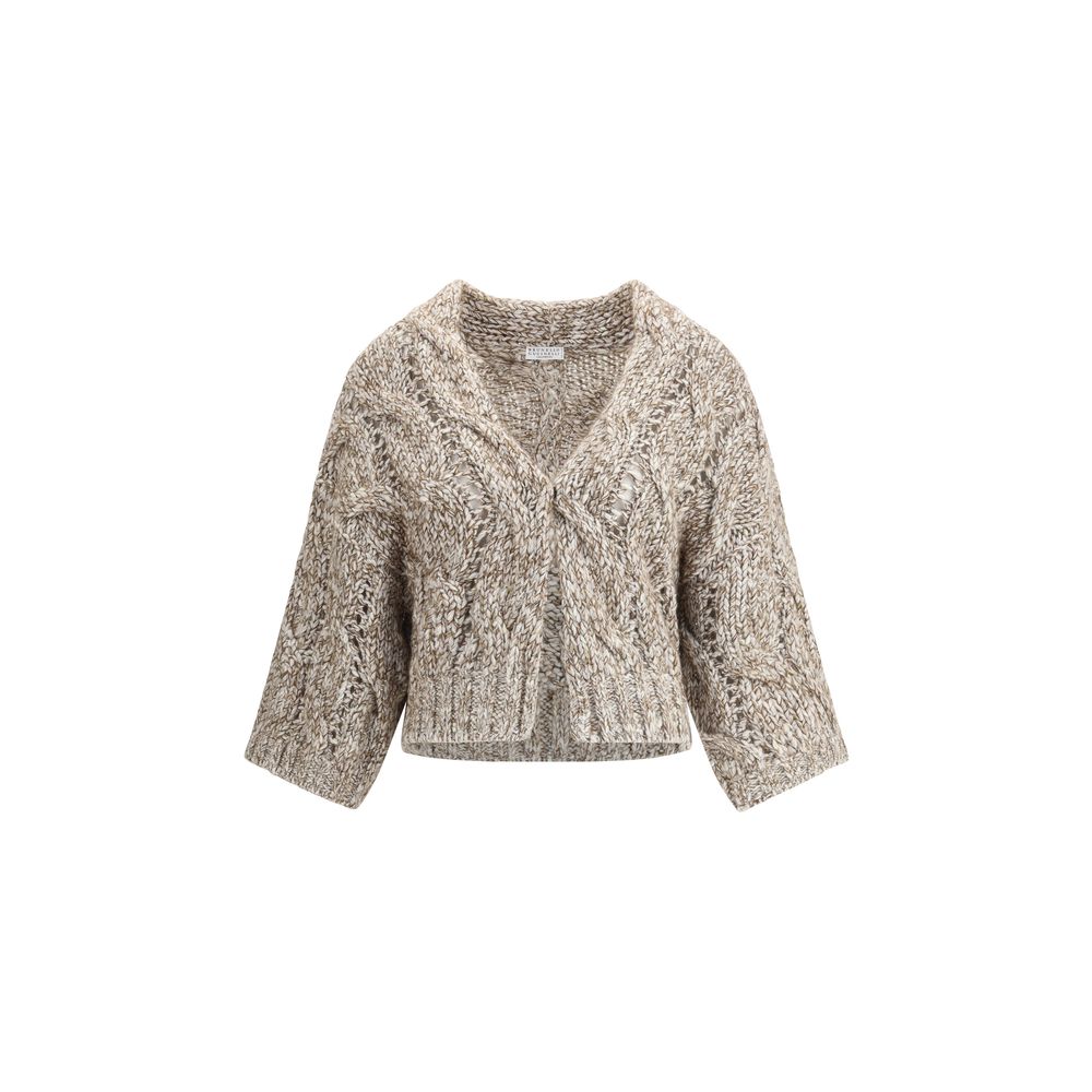 Cardigan Brunello Cucinelli Dazzling chiné beiges