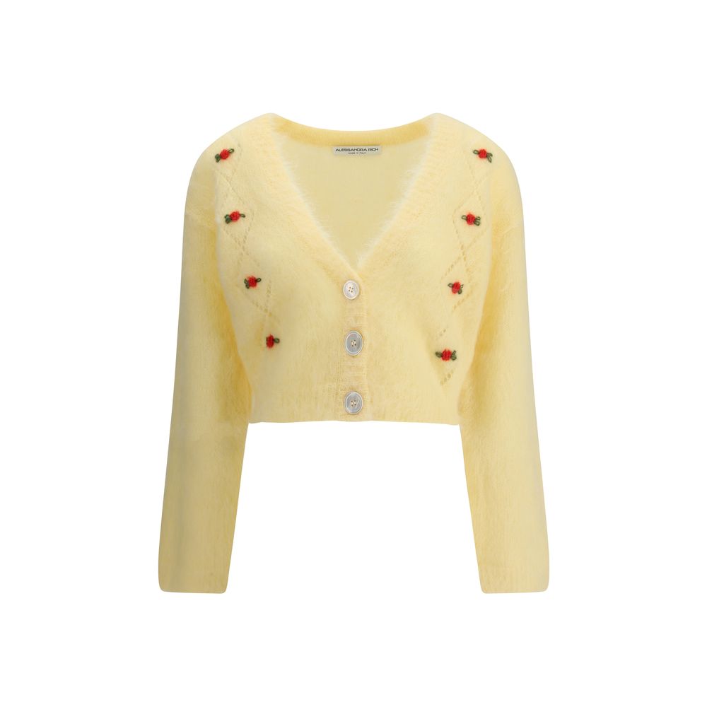 Cardigan Alessandra Rich mohair écru