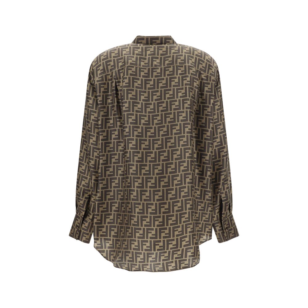 Chemise Fendi en soie imprimée