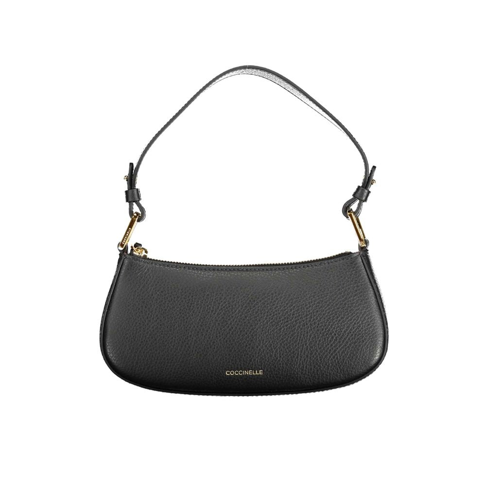 Sac à main noir cuir