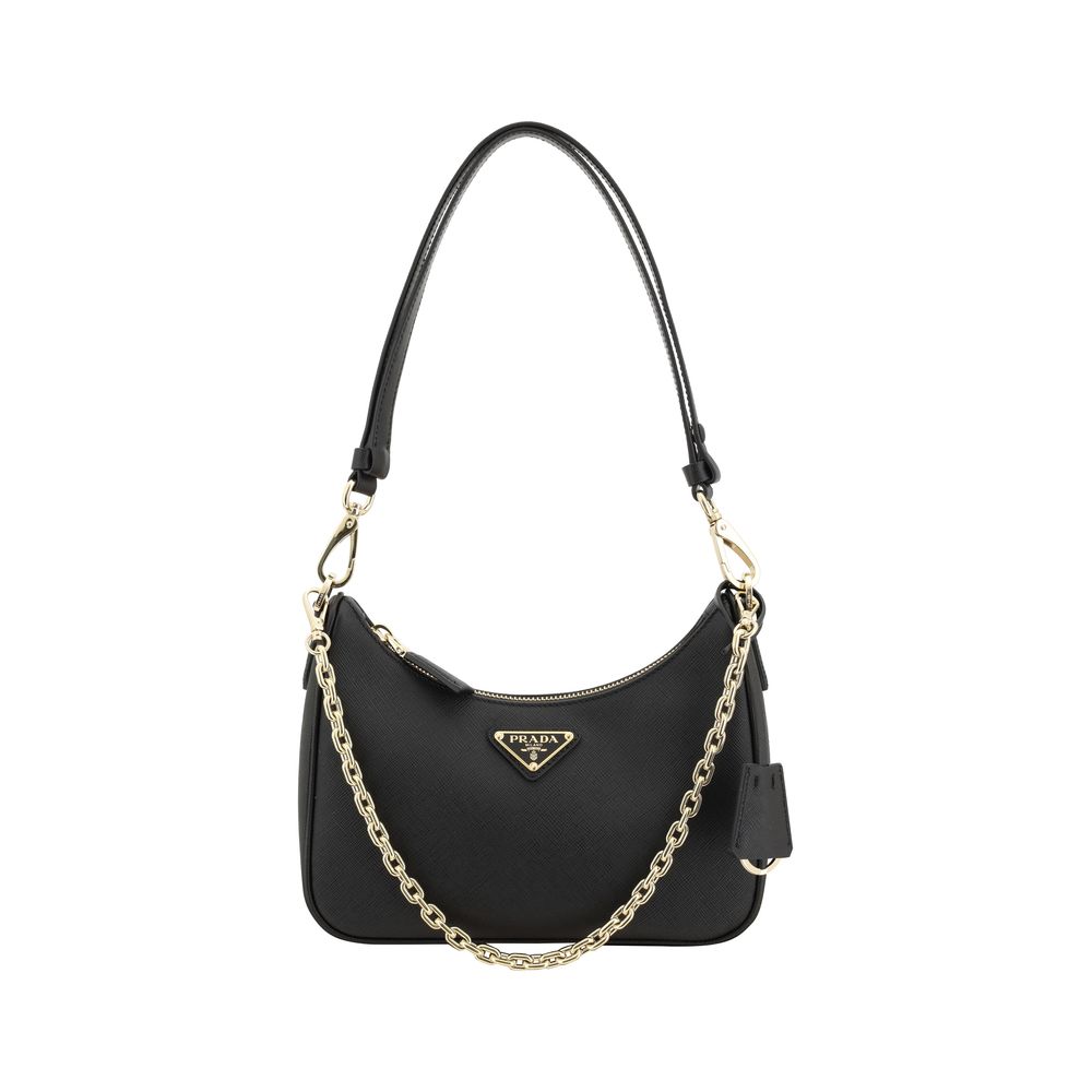 Sac épaule Prada Lux noir