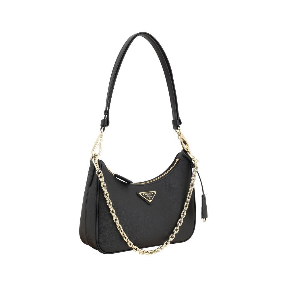 Sac épaule Prada Lux noir