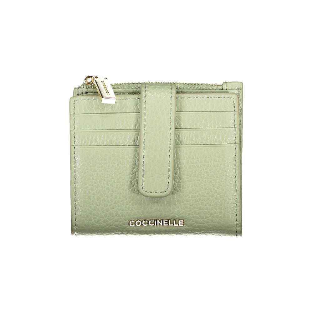 Portefeuille Coccinelle Metallic Soft vert