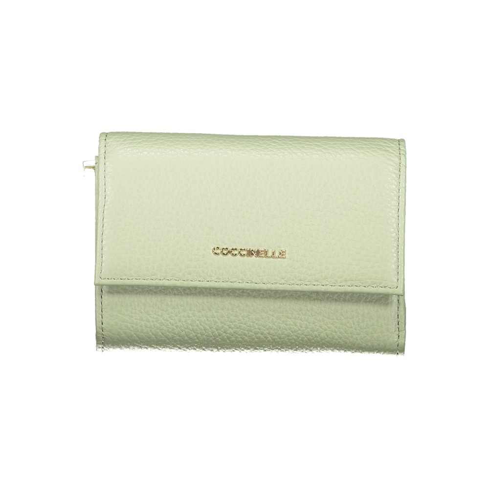 Portefeuille Coccinelle Metallic Soft vert