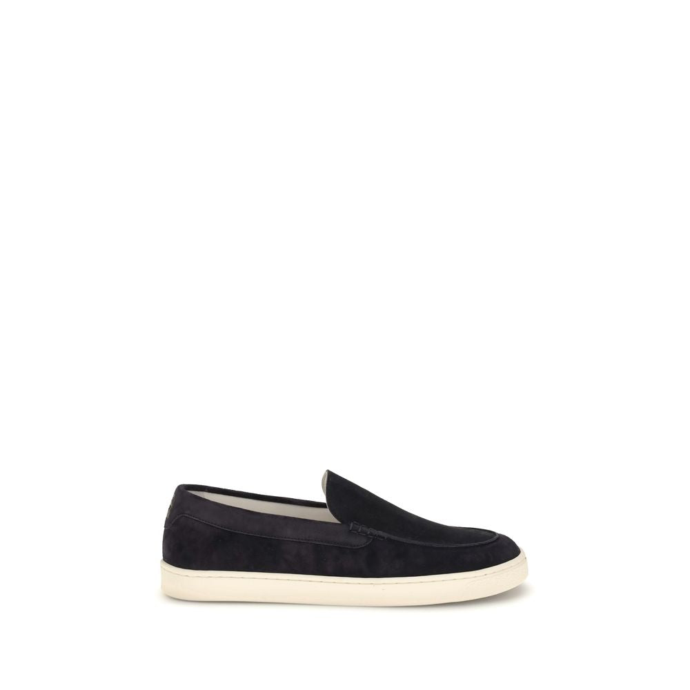 Baskets Brunello Cucinelli en cuir marron