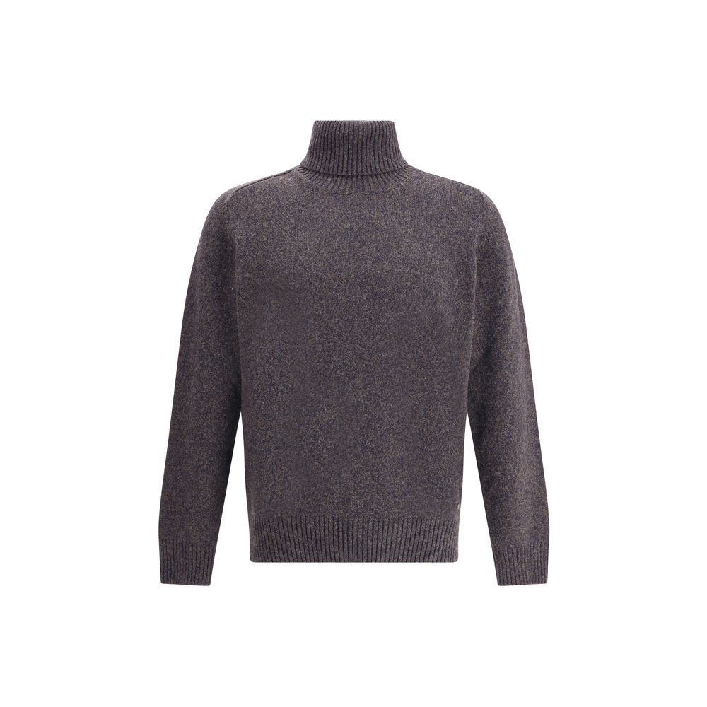 Pull Brooksfield col roulé beige