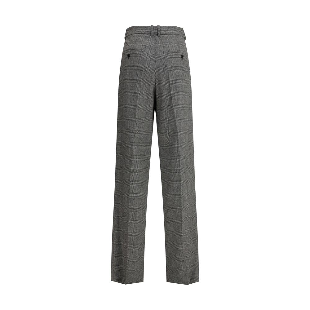 Pantalons Saint Laurent Prince de Galles gris