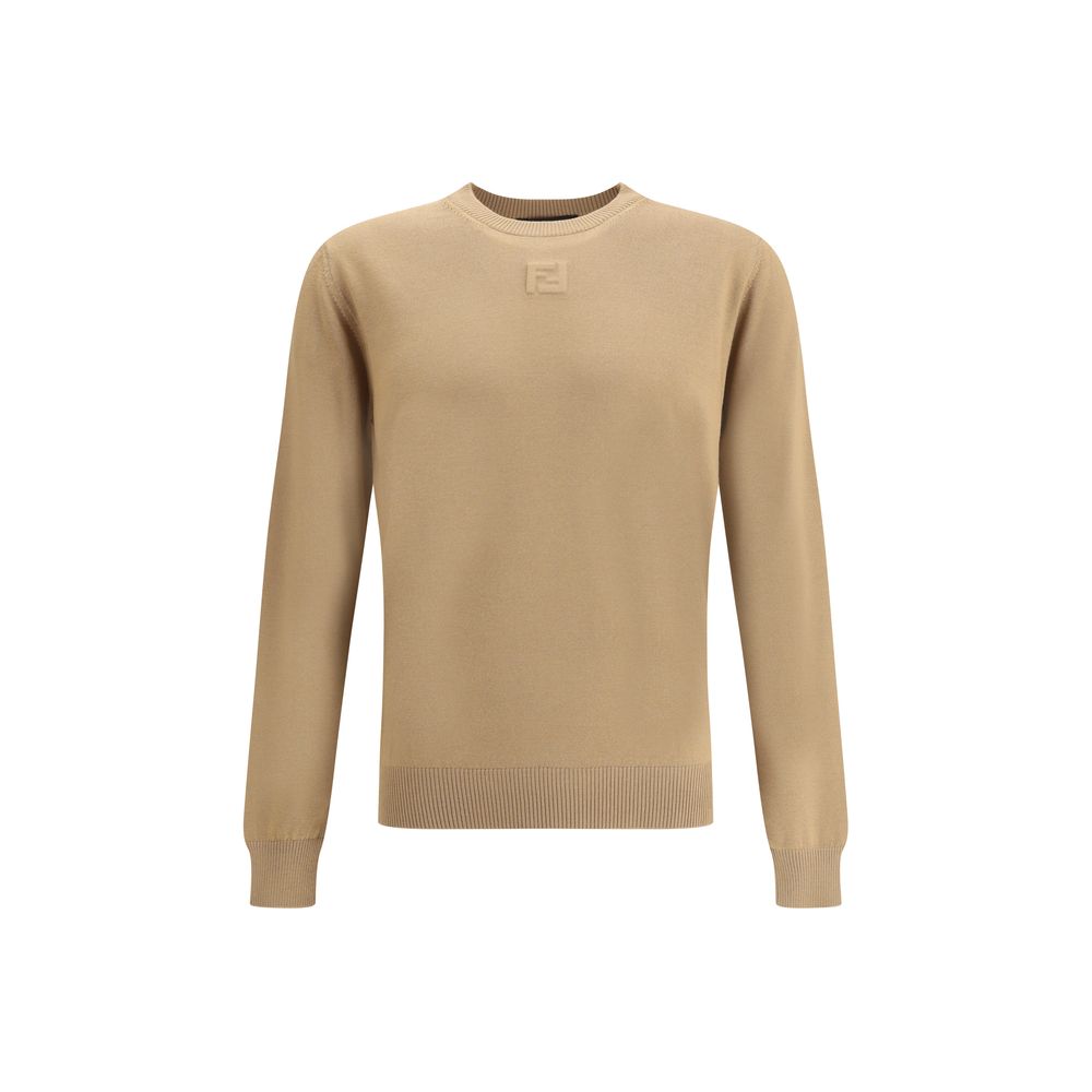 Pull Fendi classique gris