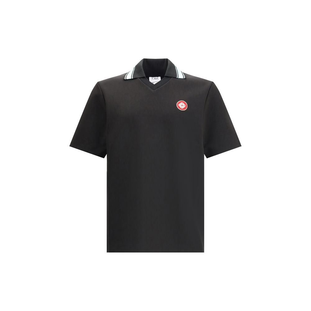 Polo Casablanca avec logo patch blanc