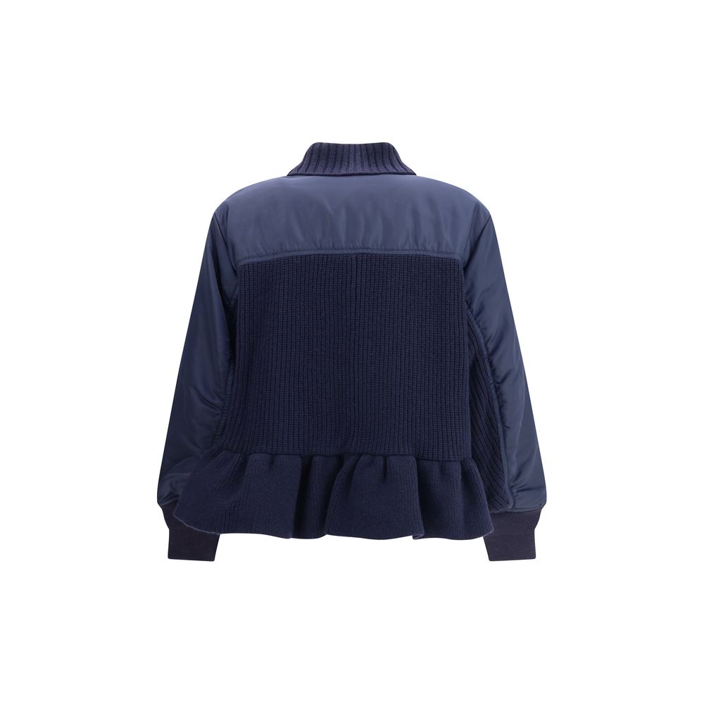 Veste bomber Undercover avec inserts en laine noire