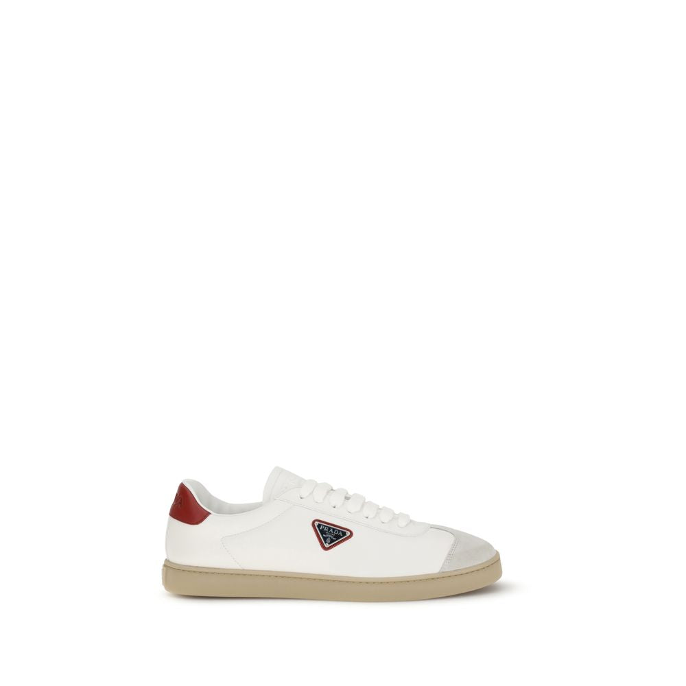 Baskets Prada avec logo blanches