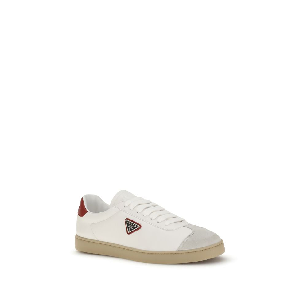 Baskets Prada avec logo blanches