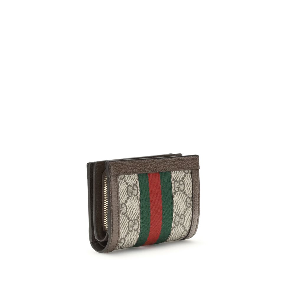 Portefeuille Gucci Ophidia marron