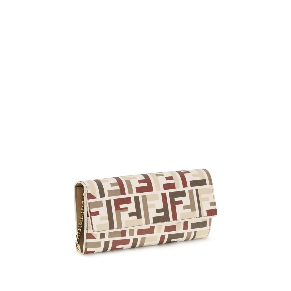 Portefeuille Fendi Continental Baguette imprimé FF