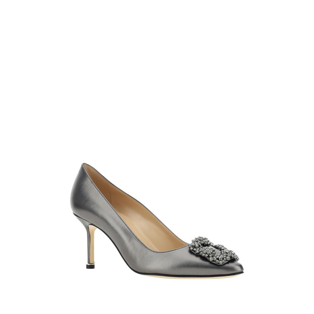 Pumps Manolo Blahnik Hangisi métalliques