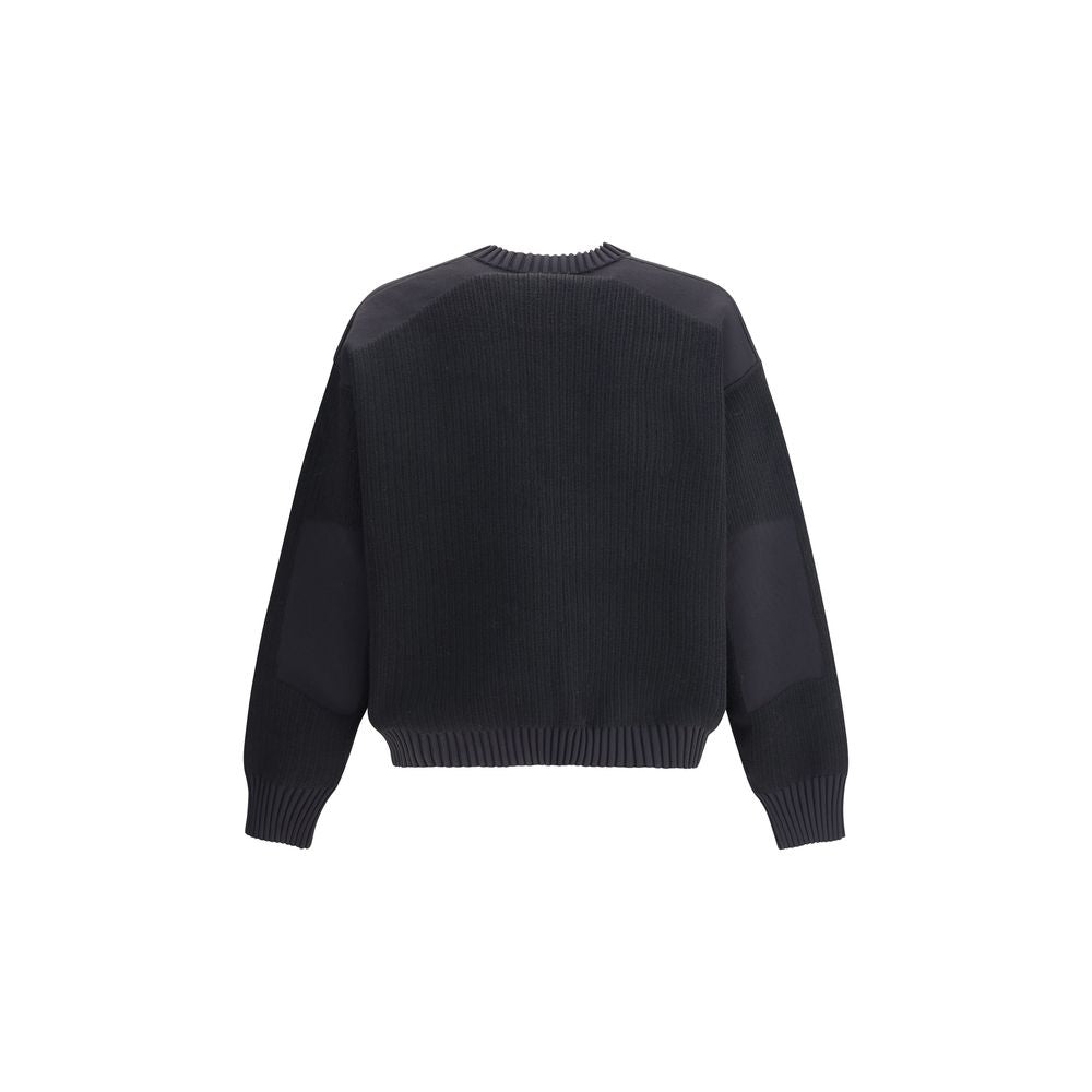 Pull Y-3 Wool padded crew gris