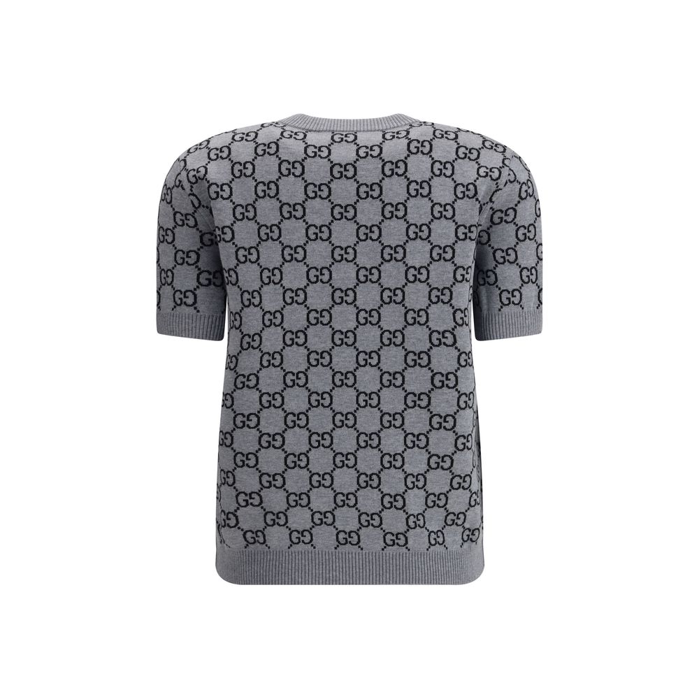 Pull Gucci à manches courtes multicolore