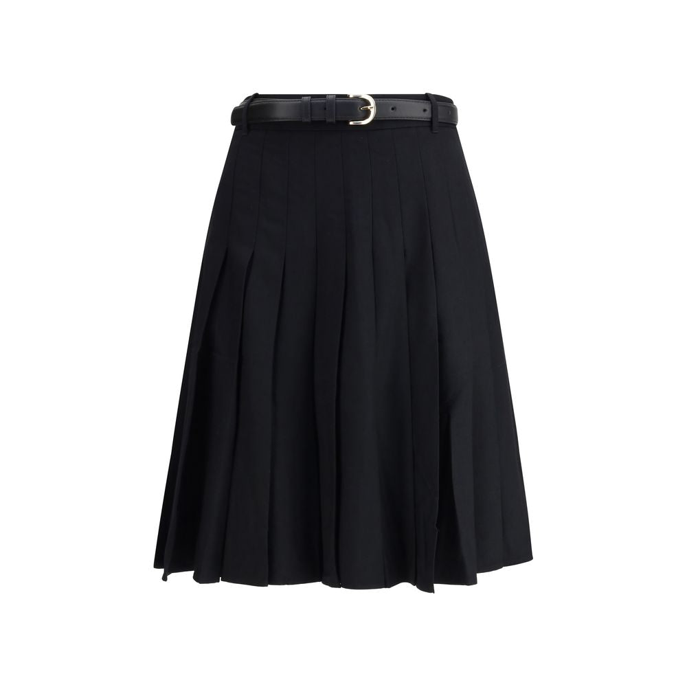 Jupe midi Self-Portrait noire