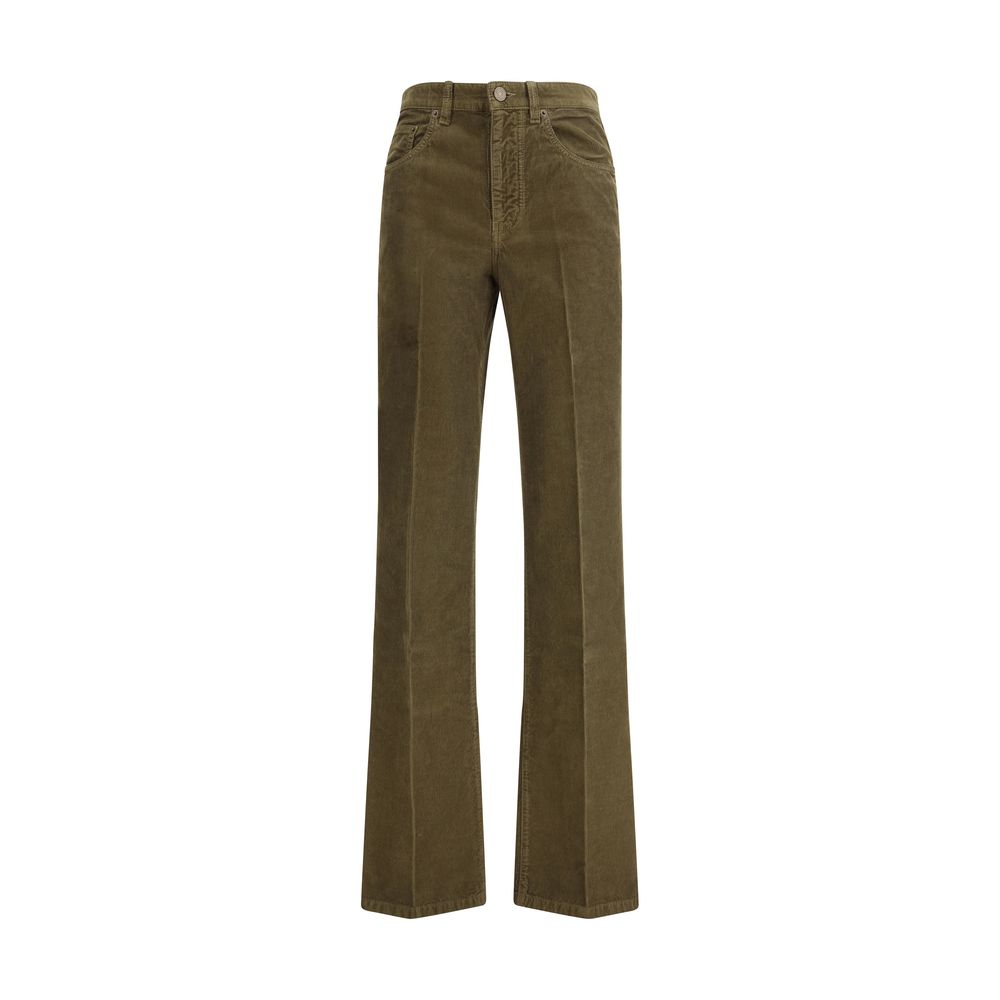 Pantalons Saint Laurent Clyde marron