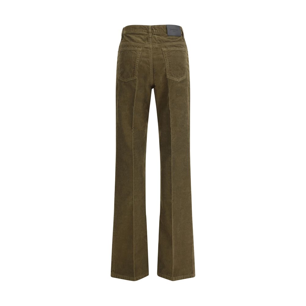Pantalons Saint Laurent Clyde marron
