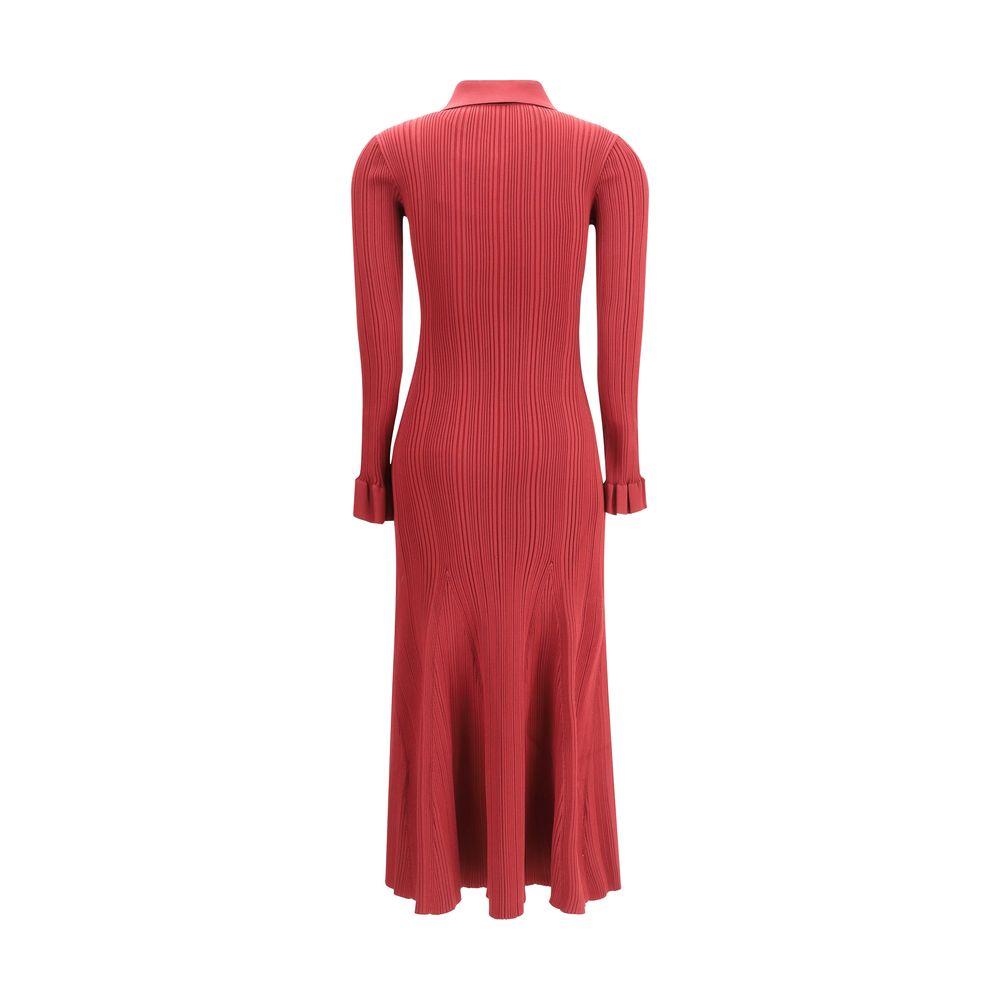 Robe Self-Portrait midi bordeaux