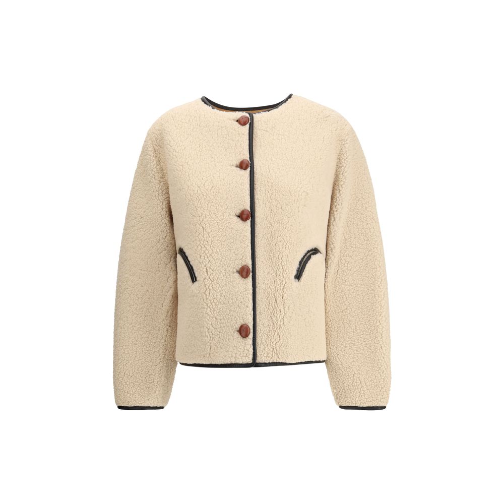 Veste en shearling Blazè Milano réversible beige