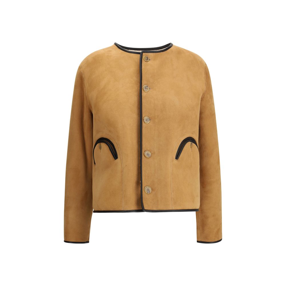 Veste en shearling Blazè Milano réversible beige