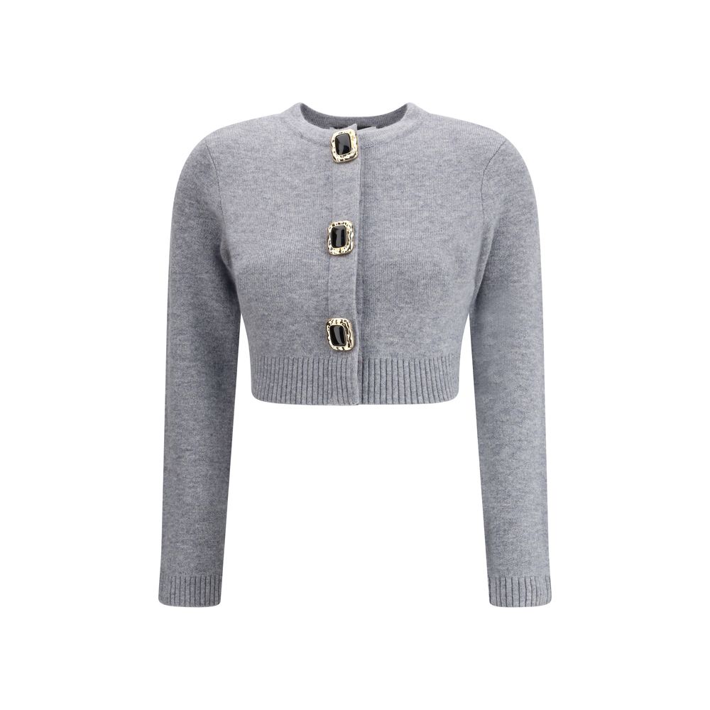 Cardigan Self-Portrait AW25 gris