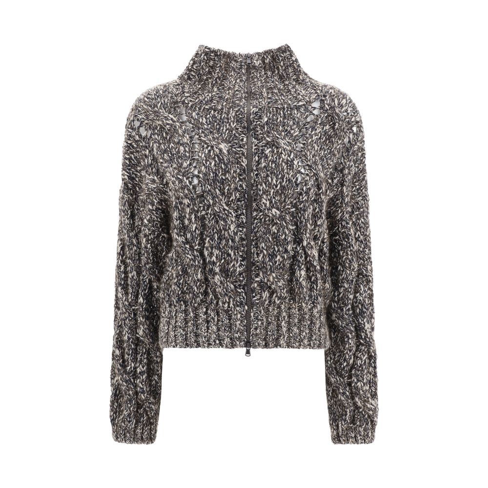 Cardigan Brunello Cucinelli gris
