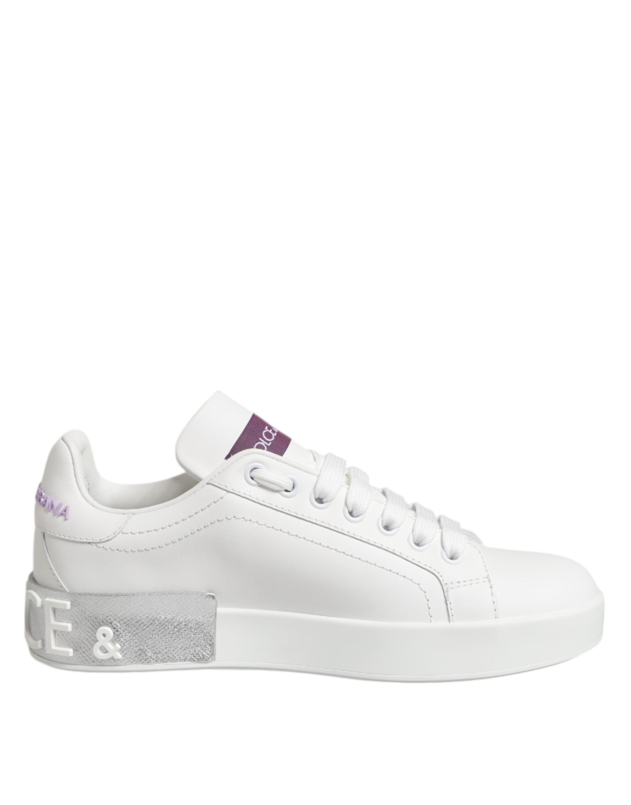 Baskets Dolce & Gabbana blanches et violettes