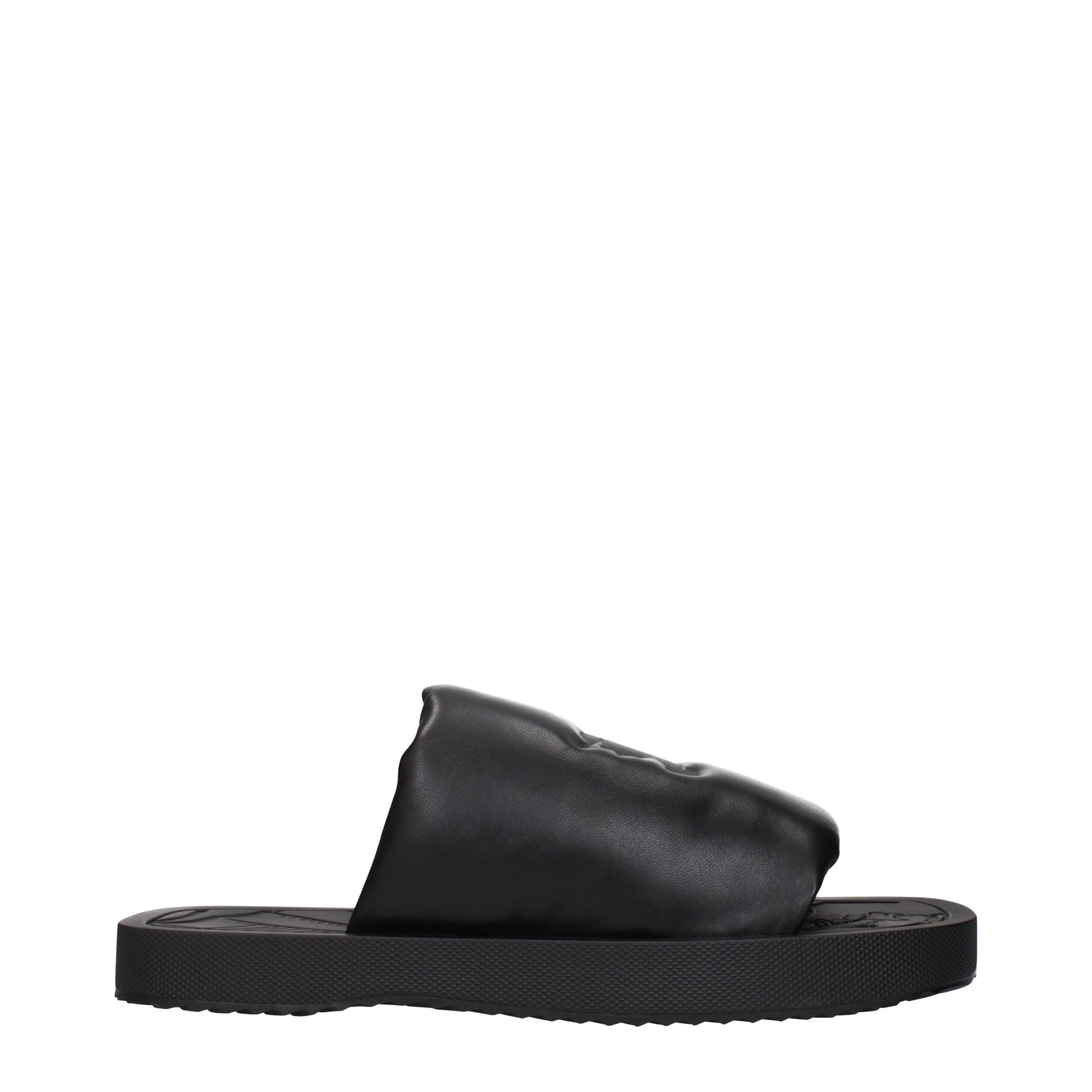 Sandales Burberry en cuir noires