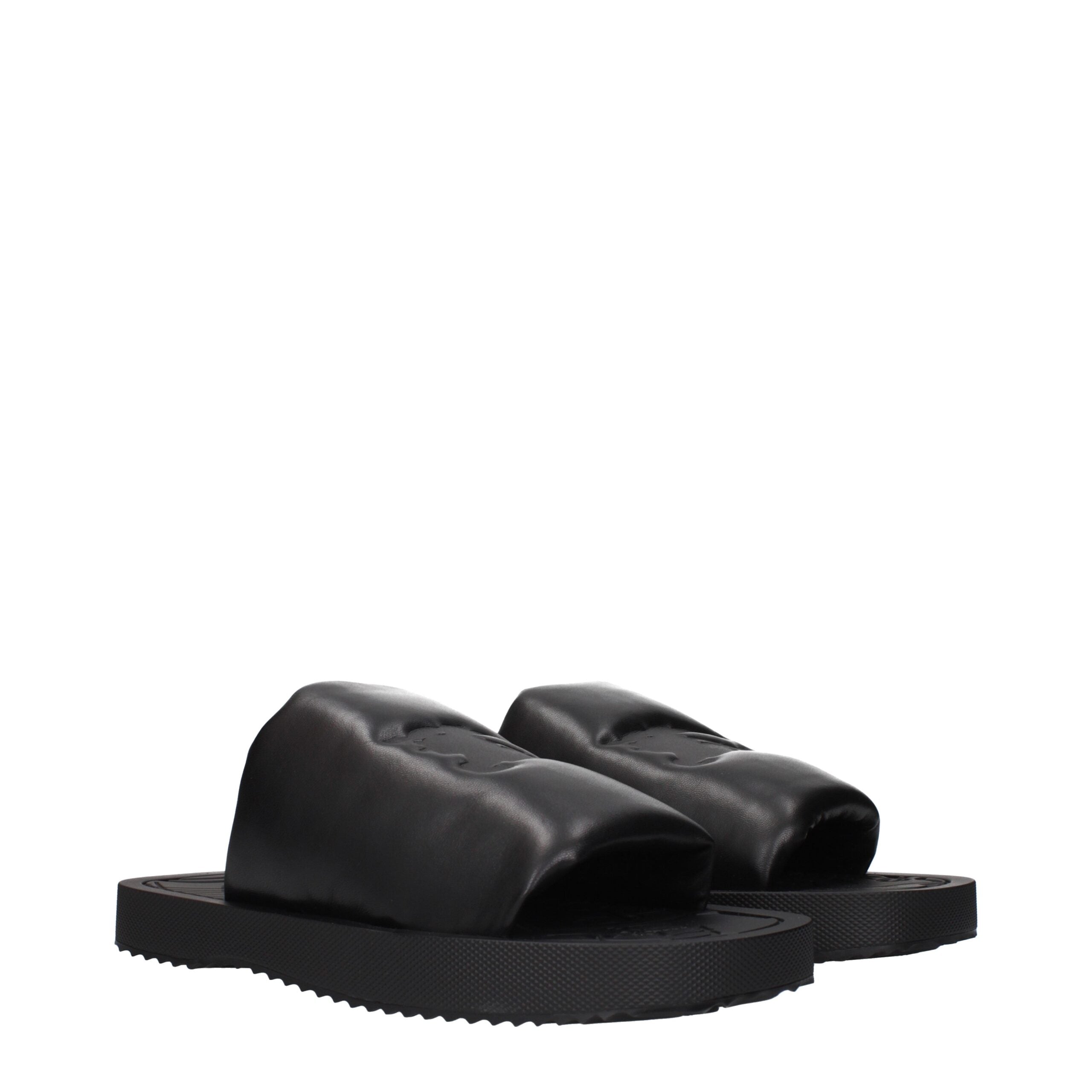 Sandales Burberry en cuir noires