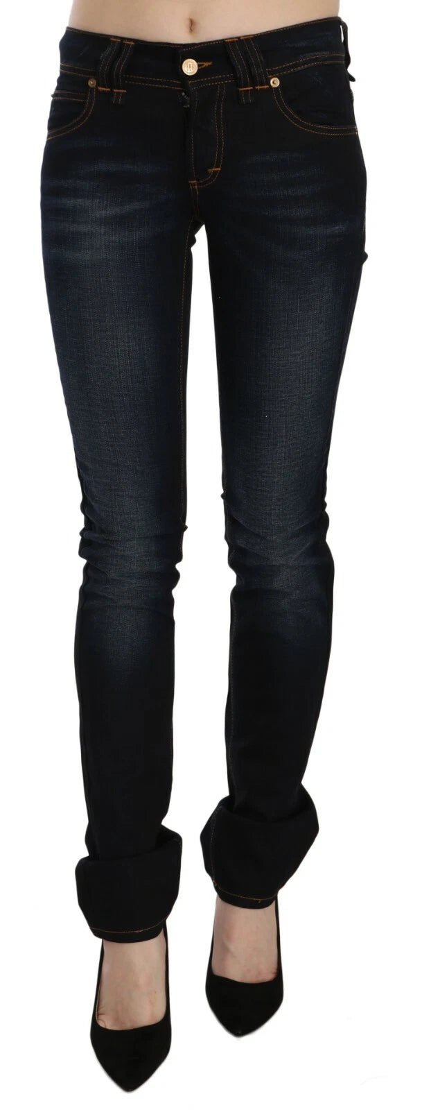 Pantalon GALLIANO Mid Waist noir washed