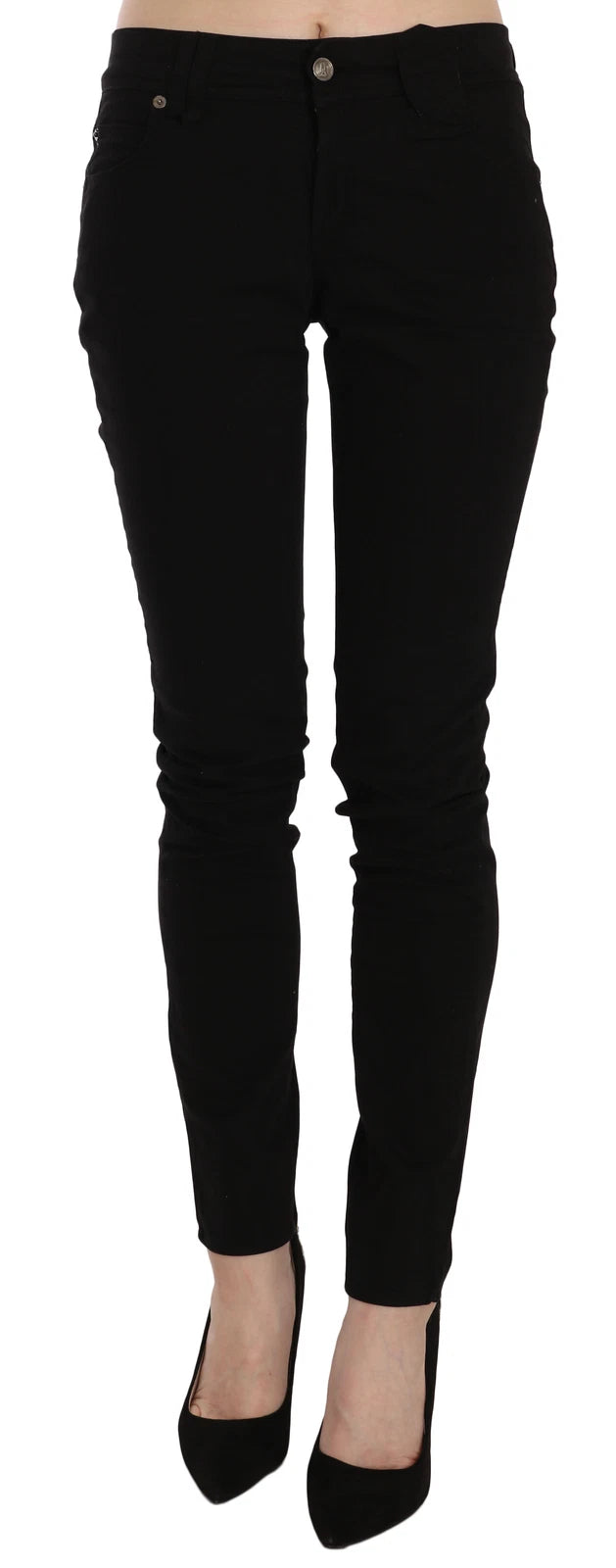 Pantalon GALLIANO Mid Waist noir