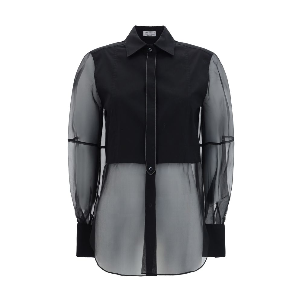 Chemisier Brunello Cucinelli monochrome