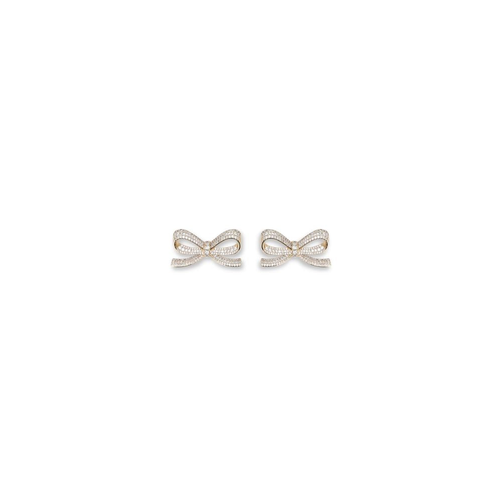 Boucles d'oreilles Self-Portrait Lien dorées