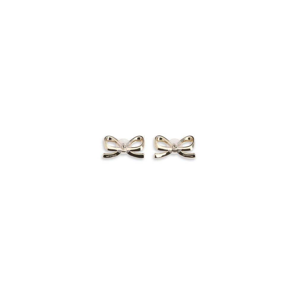 Boucles d'oreilles Self-Portrait Lien dorées