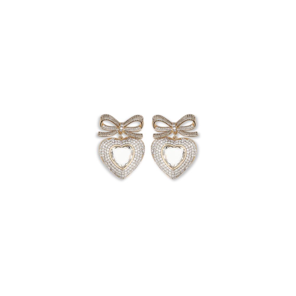 Boucles d'oreilles Self-Portrait cœur argentées